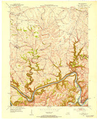 Ford Kentucky Historical topographic map, 1:24000 scale, 7.5 X 7.5 Minute, Year 1952