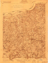 Fords Ferry Illinois Historical topographic map, 1:48000 scale, 15 X 15 Minute, Year 1921
