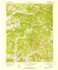 Fordsville Kentucky Historical topographic map, 1:24000 scale, 7.5 X 7.5 Minute, Year 1953