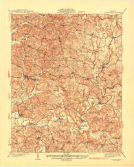 Fordsville Kentucky Historical topographic map, 1:62500 scale, 15 X 15 Minute, Year 1932