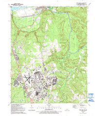 Fort Knox Kentucky Historical topographic map, 1:24000 scale, 7.5 X 7.5 Minute, Year 1991