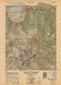 Fort Knox Kentucky Historical topographic map, 1:25000 scale, 7.5 X 7.5 Minute, Year 1950