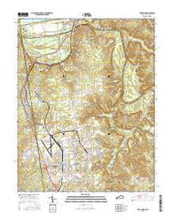 Fort Knox Kentucky Current topographic map, 1:24000 scale, 7.5 X 7.5 Minute, Year 2016