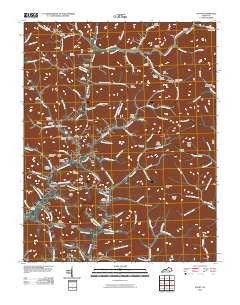 Fount Kentucky Historical topographic map, 1:24000 scale, 7.5 X 7.5 Minute, Year 2010