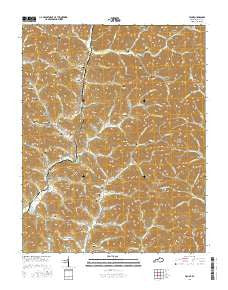 Fount Kentucky Current topographic map, 1:24000 scale, 7.5 X 7.5 Minute, Year 2016