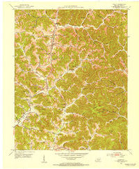 Fount Kentucky Historical topographic map, 1:24000 scale, 7.5 X 7.5 Minute, Year 1952