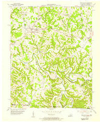 Fountain Run Kentucky Historical topographic map, 1:24000 scale, 7.5 X 7.5 Minute, Year 1954