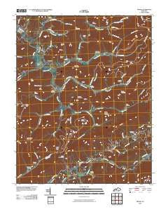 Frakes Kentucky Historical topographic map, 1:24000 scale, 7.5 X 7.5 Minute, Year 2010