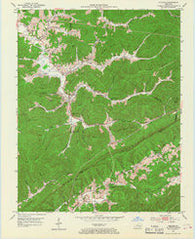 Frakes Kentucky Historical topographic map, 1:24000 scale, 7.5 X 7.5 Minute, Year 1952