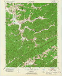 Frakes Kentucky Historical topographic map, 1:24000 scale, 7.5 X 7.5 Minute, Year 1952