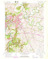 Frankfort East Kentucky Historical topographic map, 1:24000 scale, 7.5 X 7.5 Minute, Year 1970