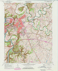 Frankfort East Kentucky Historical topographic map, 1:24000 scale, 7.5 X 7.5 Minute, Year 1970
