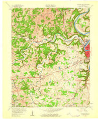Frankfort West Kentucky Historical topographic map, 1:24000 scale, 7.5 X 7.5 Minute, Year 1959