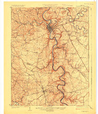 Frankfort Kentucky Historical topographic map, 1:62500 scale, 15 X 15 Minute, Year 1924