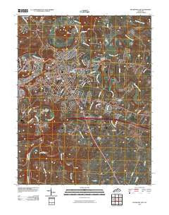 Frankfort East Kentucky Historical topographic map, 1:24000 scale, 7.5 X 7.5 Minute, Year 2010