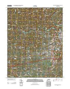 Frankfort West Kentucky Historical topographic map, 1:24000 scale, 7.5 X 7.5 Minute, Year 2013
