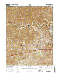Frankfort West Kentucky Current topographic map, 1:24000 scale, 7.5 X 7.5 Minute, Year 2016