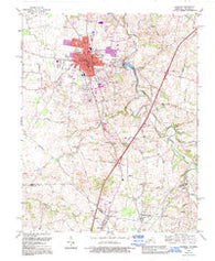 Franklin Kentucky Historical topographic map, 1:24000 scale, 7.5 X 7.5 Minute, Year 1968