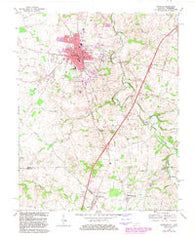 Franklin Kentucky Historical topographic map, 1:24000 scale, 7.5 X 7.5 Minute, Year 1968