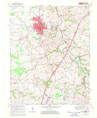 Franklin Kentucky Historical topographic map, 1:24000 scale, 7.5 X 7.5 Minute, Year 1968