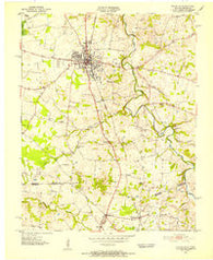 Franklin Kentucky Historical topographic map, 1:24000 scale, 7.5 X 7.5 Minute, Year 1951