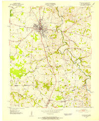 Franklin Kentucky Historical topographic map, 1:24000 scale, 7.5 X 7.5 Minute, Year 1951