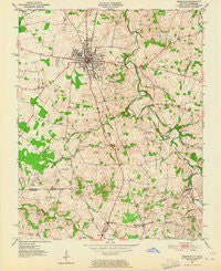 Franklin Kentucky Historical topographic map, 1:24000 scale, 7.5 X 7.5 Minute, Year 1951