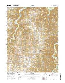Franklinton Kentucky Current topographic map, 1:24000 scale, 7.5 X 7.5 Minute, Year 2016