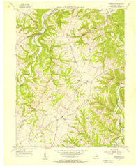 Franklinton Kentucky Historical topographic map, 1:24000 scale, 7.5 X 7.5 Minute, Year 1954