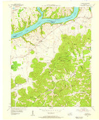 Frazer Kentucky Historical topographic map, 1:24000 scale, 7.5 X 7.5 Minute, Year 1953