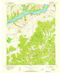 Frazer Kentucky Historical topographic map, 1:24000 scale, 7.5 X 7.5 Minute, Year 1953