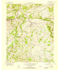 Fredonia Kentucky Historical topographic map, 1:24000 scale, 7.5 X 7.5 Minute, Year 1954
