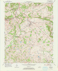 Fredonia Kentucky Historical topographic map, 1:24000 scale, 7.5 X 7.5 Minute, Year 1954