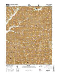 Frenchburg Kentucky Current topographic map, 1:24000 scale, 7.5 X 7.5 Minute, Year 2016