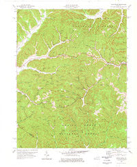 Frenchburg Kentucky Historical topographic map, 1:24000 scale, 7.5 X 7.5 Minute, Year 1977
