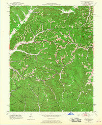 Frenchburg Kentucky Historical topographic map, 1:24000 scale, 7.5 X 7.5 Minute, Year 1952