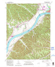 Friendship Ohio Historical topographic map, 1:24000 scale, 7.5 X 7.5 Minute, Year 1968