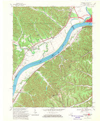 Friendship Ohio Historical topographic map, 1:24000 scale, 7.5 X 7.5 Minute, Year 1968