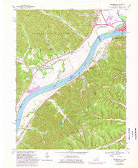 Friendship Ohio Historical topographic map, 1:24000 scale, 7.5 X 7.5 Minute, Year 1968
