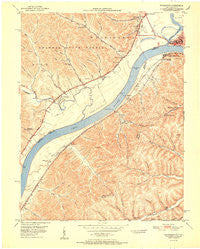 Friendship Ohio Historical topographic map, 1:24000 scale, 7.5 X 7.5 Minute, Year 1951