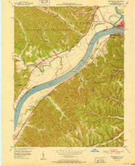 Friendship Ohio Historical topographic map, 1:24000 scale, 7.5 X 7.5 Minute, Year 1951