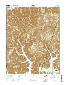 Frogue Kentucky Current topographic map, 1:24000 scale, 7.5 X 7.5 Minute, Year 2016