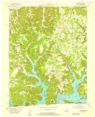Frogue Kentucky Historical topographic map, 1:24000 scale, 7.5 X 7.5 Minute, Year 1954