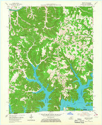 Frogue Kentucky Historical topographic map, 1:24000 scale, 7.5 X 7.5 Minute, Year 1954