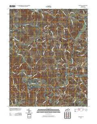 Gamaliel Kentucky Historical topographic map, 1:24000 scale, 7.5 X 7.5 Minute, Year 2010