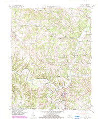 Gamaliel Kentucky Historical topographic map, 1:24000 scale, 7.5 X 7.5 Minute, Year 1954
