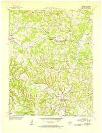 Gamaliel Kentucky Historical topographic map, 1:24000 scale, 7.5 X 7.5 Minute, Year 1954