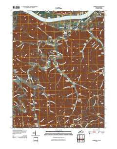 Garrison Kentucky Historical topographic map, 1:24000 scale, 7.5 X 7.5 Minute, Year 2010