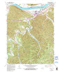 Garrison Kentucky Historical topographic map, 1:24000 scale, 7.5 X 7.5 Minute, Year 1949