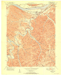Garrison Kentucky Historical topographic map, 1:24000 scale, 7.5 X 7.5 Minute, Year 1951